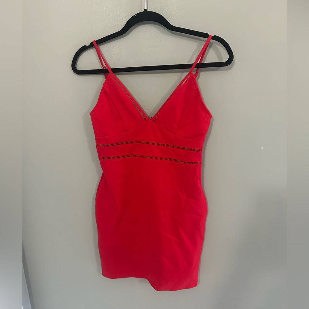 Lulus Cocktails and Confidence Red Crochet Bodycon Mini Dress - Picture 6 of 9